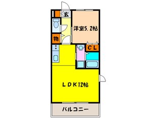 アンプル－ルフェ－ルネサンスの物件間取画像